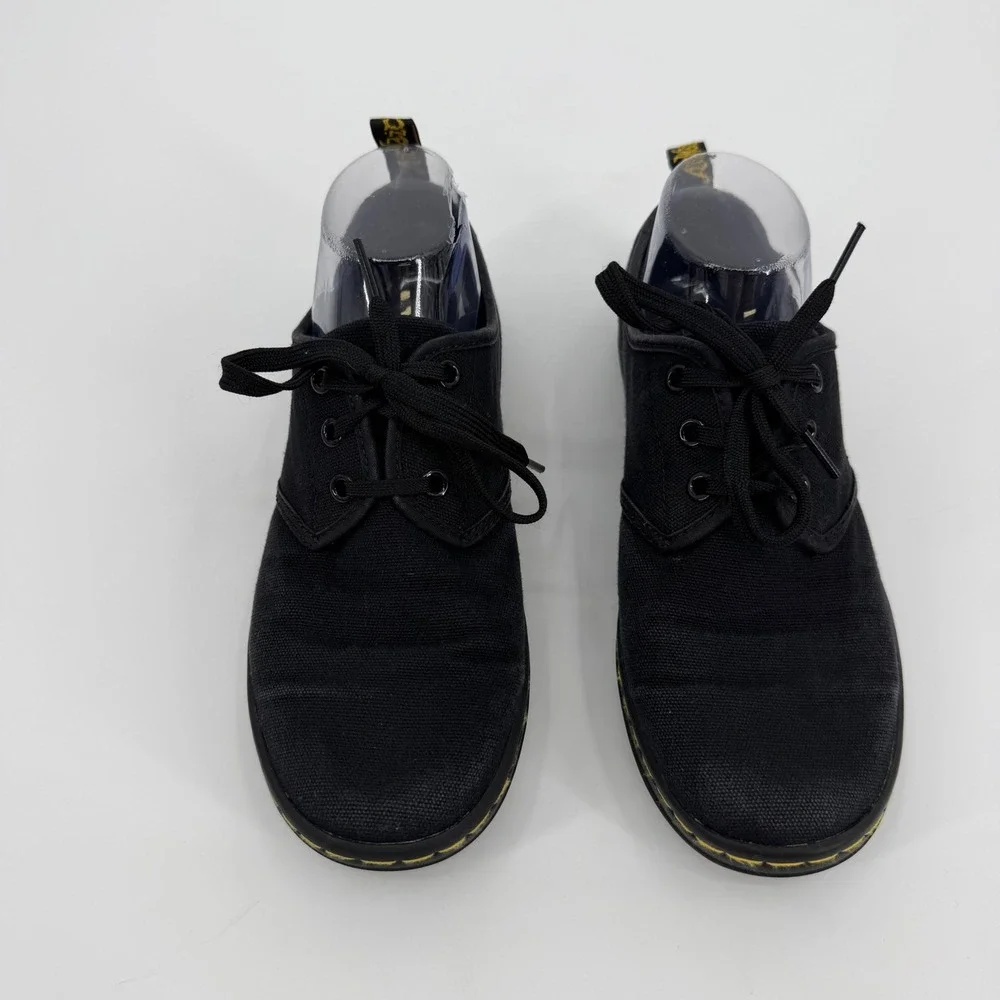 Dr. Martens Soho Black Canvas 3-Eye Oxford Shoes AW004 Mens 7 Womens 8